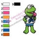 Kermit Muppets Embroidery Design